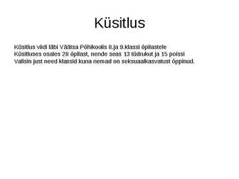 Seksuaalkasvatus #5