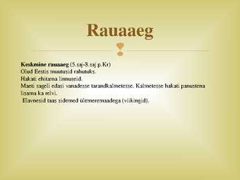 Eestlased enne ristisõdasid #8