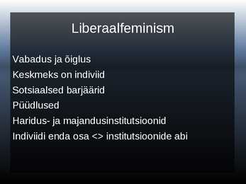 Ettekanne feminismist #5