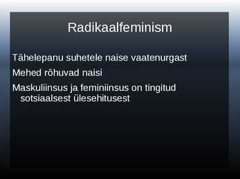 Ettekanne feminismist #6