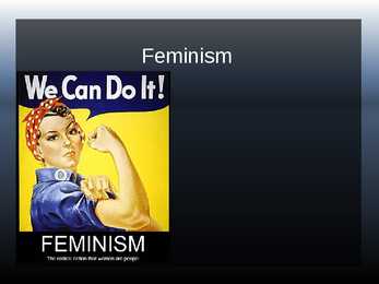 Ettekanne feminismist