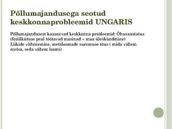 PÕLLUMAJANDUS KEENIA JA UNGARI #14