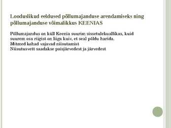 PÕLLUMAJANDUS KEENIA JA UNGARI #20