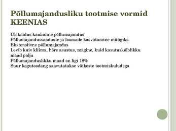 PÕLLUMAJANDUS KEENIA JA UNGARI #26