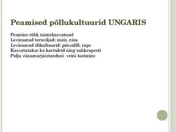 PÕLLUMAJANDUS KEENIA JA UNGARI #10