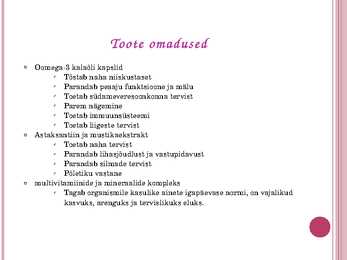 Toote esitlus #5