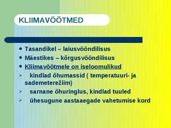 Kliimavöötmed #5