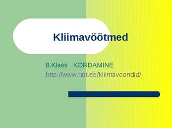 Kliimavöötmed