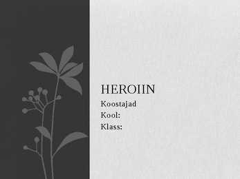 HEROIIN pptx