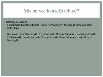 Veekriis ja veereostus #8