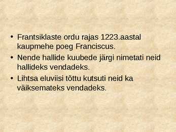Keskaja usk ja kirik #11