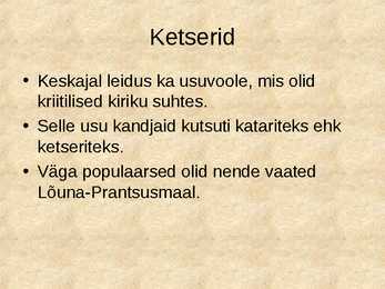 Keskaja usk ja kirik #18