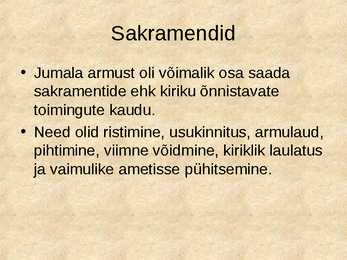 Keskaja usk ja kirik #6
