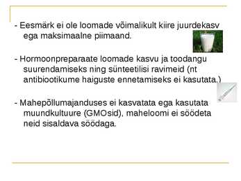 Ökoloogiline ehk mahepõllumajandus #7