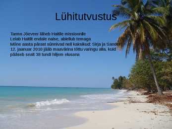 Minu Haiti - esitlus #2