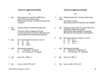 PROTSENT ÜLESANDED #25