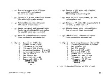 PROTSENT ÜLESANDED #32