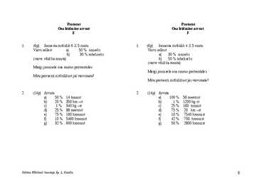 PROTSENT ÜLESANDED #6