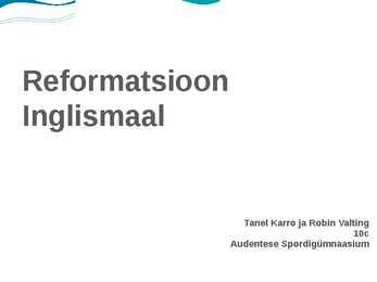 Reformatsioon Inglismaal
