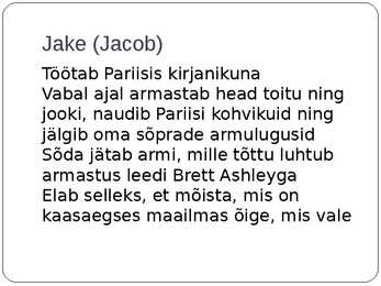 Hemingway-Ja päike tõuseb taas-powerpoint esitlus #4