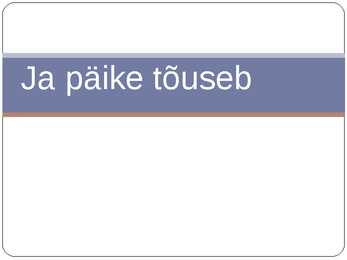 Hemingway-Ja päike tõuseb taas-powerpoint esitlus