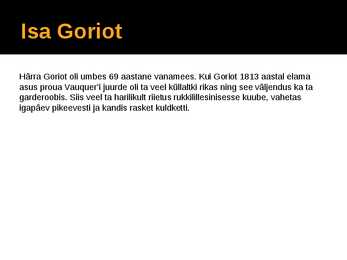 Isa Goriot #8