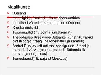 Vanavene arhitektuur ja maalikunst #15
