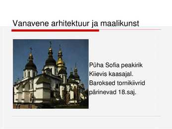 Vanavene arhitektuur ja maalikunst #5