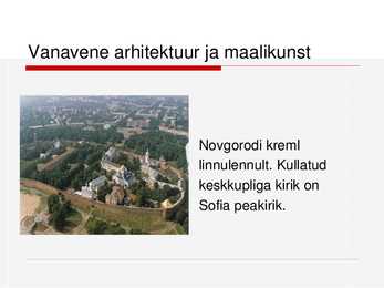 Vanavene arhitektuur ja maalikunst #8