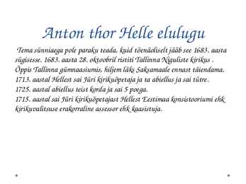 Anton Thor Helle ja eestikeelne piibel #2
