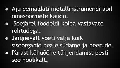 Palsameerimine #3