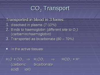 Exercise Physiology - lecture 4 Blood-gas exchange-transport #12