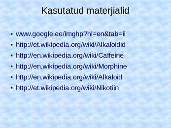 Alkaloidid #10