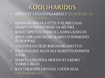 Keskaja kultuur #3