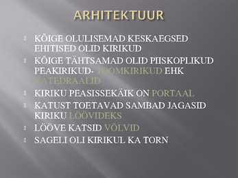 Keskaja kultuur #9