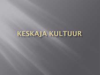 Keskaja kultuur