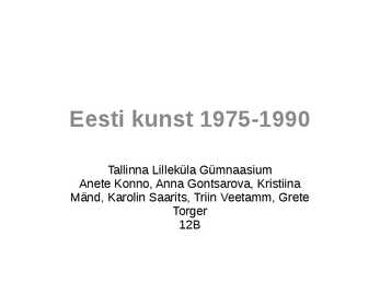 Eesti kunst 1975-1990