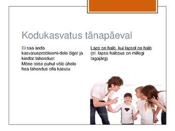 Kasvatuspõhimõtted #4