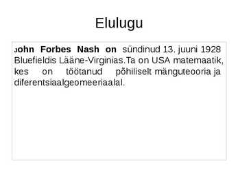 John Forbes Nash #2