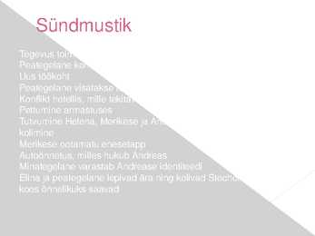 Sass henno elu algab täna-powerpoint #4
