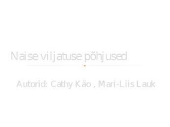 Naise viljatuse põhjused
