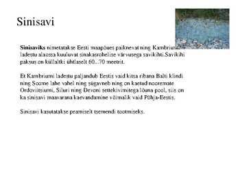 Eesti kivimid #11