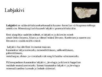 Eesti kivimid #3