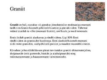 Eesti kivimid #5