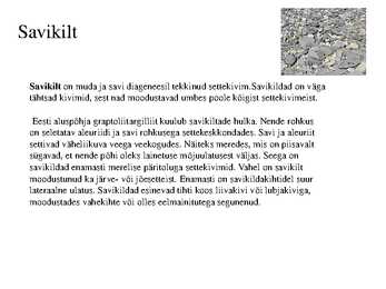 Eesti kivimid #9