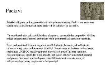 Eesti kivimid #10