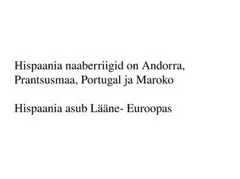 Hispaania esitlus geograafiasse #7