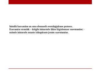Laste areng #13