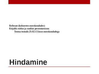 Laste areng #3