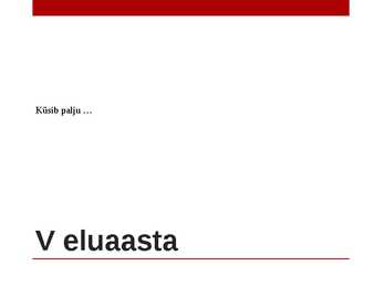 Laste areng #23